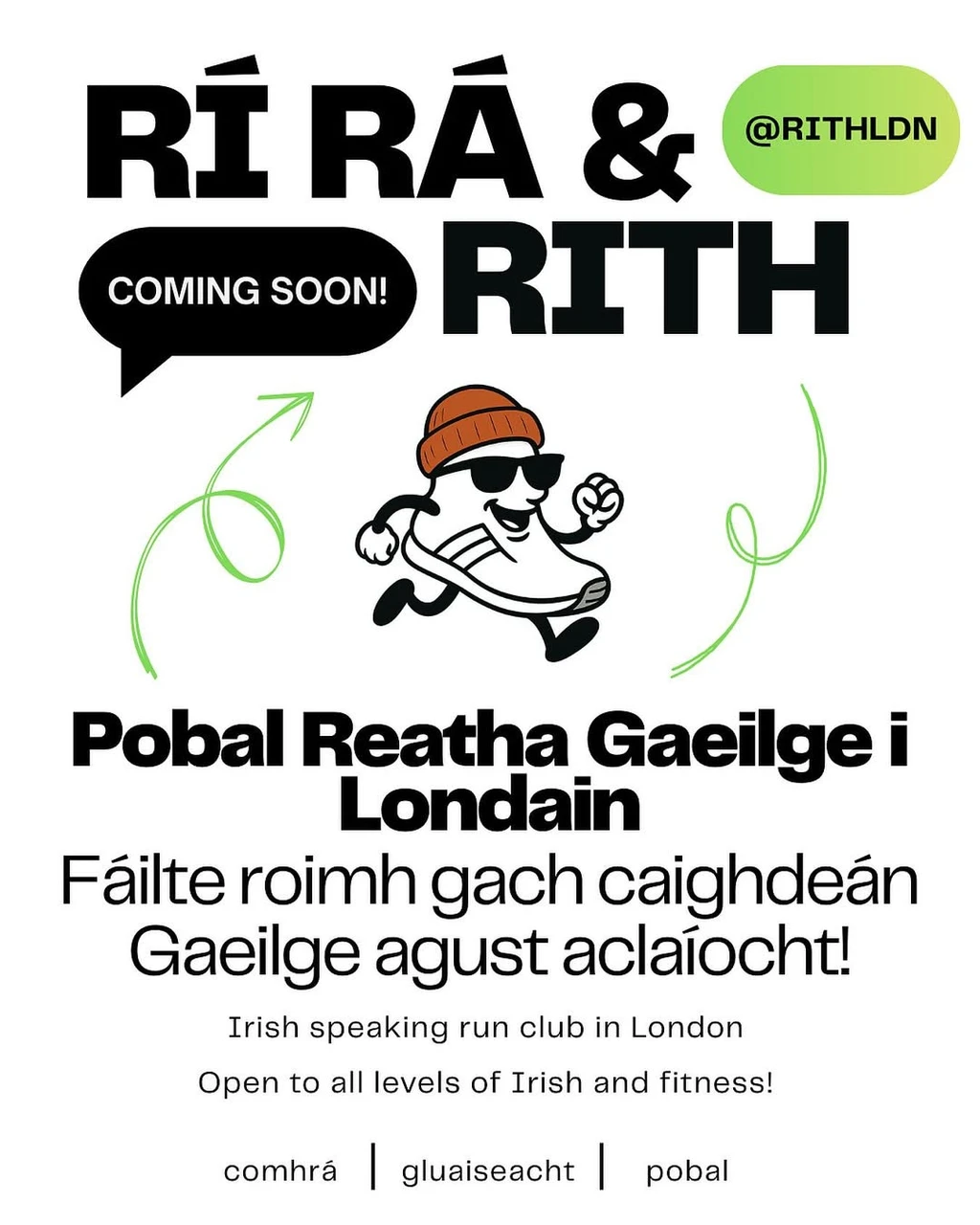 Rírá agus rith – pobal reatha nua Gaeilge i Londain