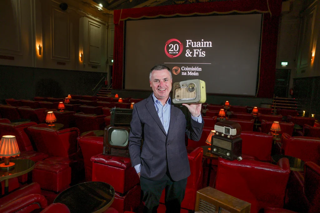 An scéim Fuaim & Fís de chuid Choimisiún na Meán, a mhaoiníonn earnálacha na teilifíse agus an raidió in Éirinn, ag ceiliúradh 20 bliain ar an bhfód
