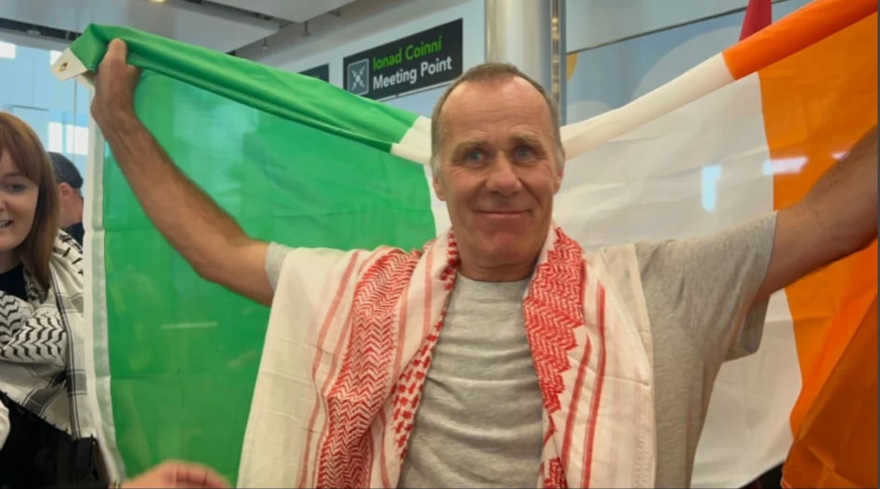 “Ní dhearnadh fiú 1% de dhochar dúinne faoi mar a dhéantar ar na Palaistínigh” – iarbhall den chablachán daonnúil go Gaza in Aerfort Bhaile Átha Cliath