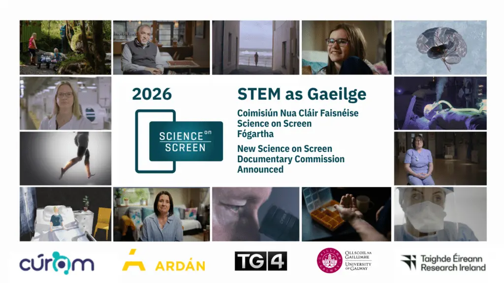 Coimisiún nua Science on Screen fógartha le clár faisnéise ETIM as Gaeilge a thabhairt chuig TG4
