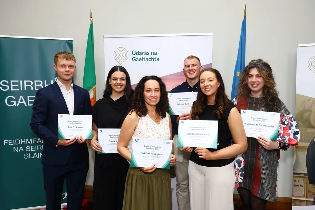 Ceiliúradh déanta ar scoláirí Scéim Scoláireachta Gaeltachta 2026